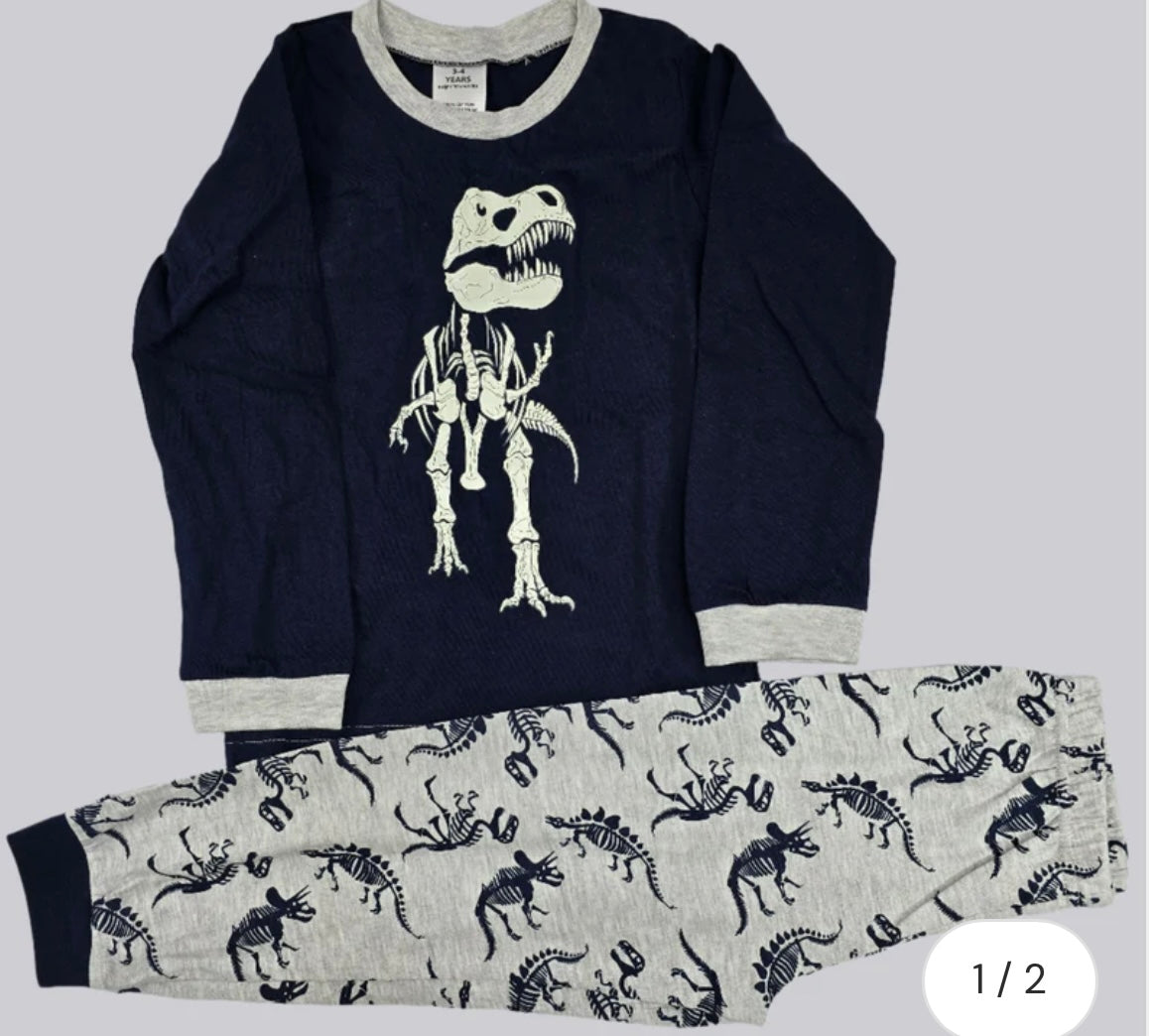 Glow in the dark dinosaur pyjamas